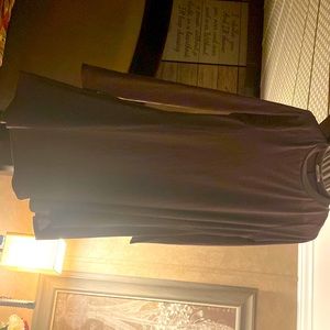 Light purplish long sleeve dress with tan elbow patches on each arm